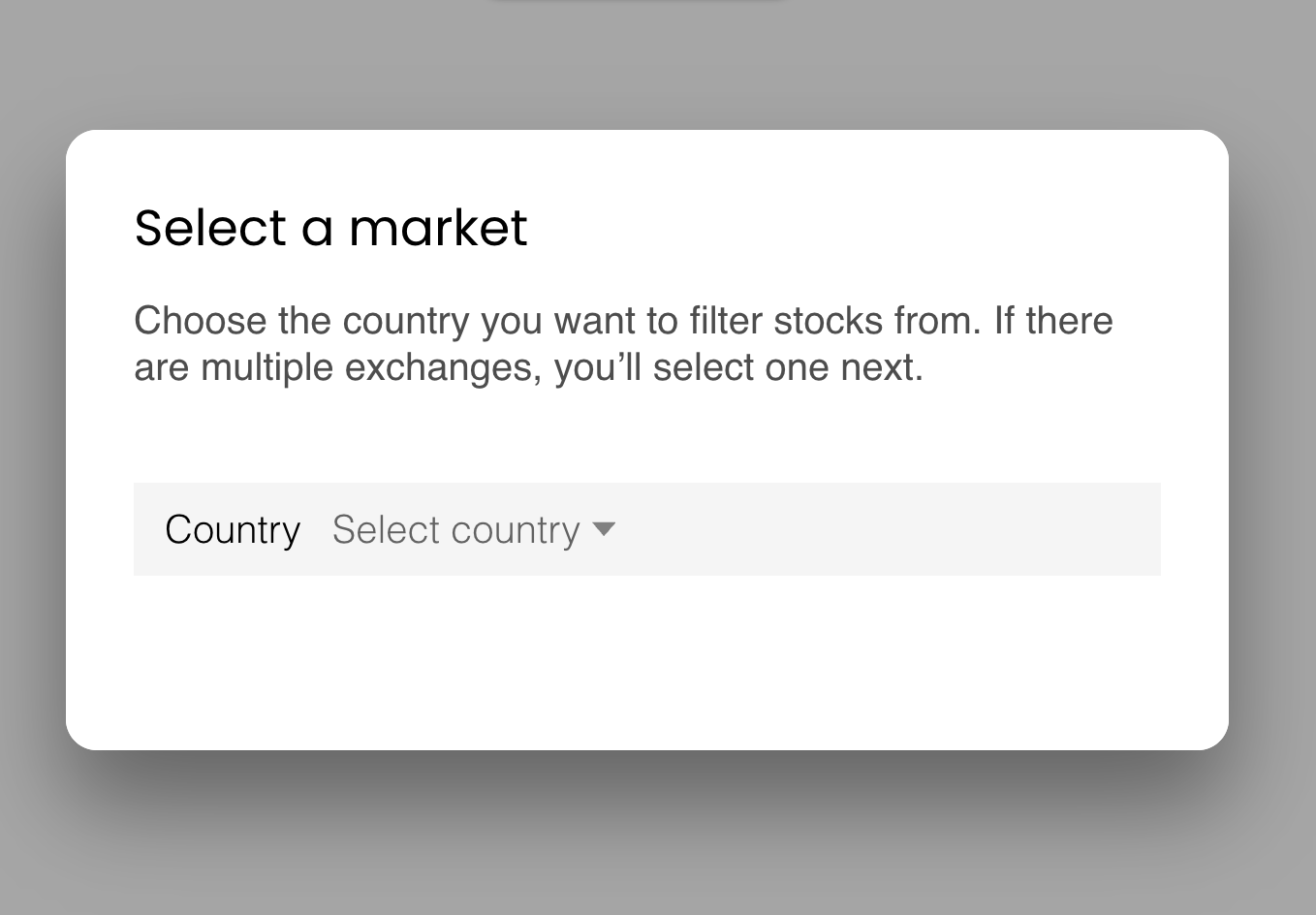 Select Country